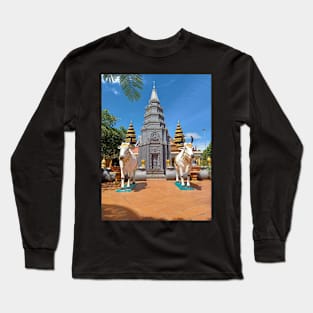 Wat Preah Prom Rath, Siem Reap, Cambodia Long Sleeve T-Shirt